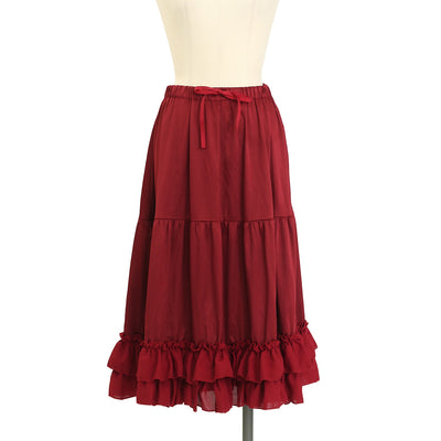 USED】ふわふわいちごシフォンスカート | Angelic Pretty Wunderwelt