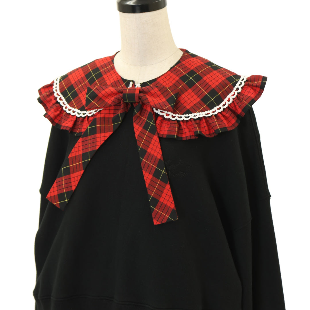 USED】タータンチェックレッスン付け襟プルオーバー | Angelic Pretty
