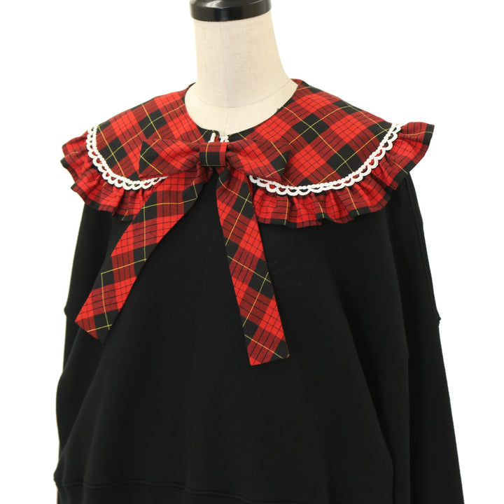 USED】タータンチェックレッスン付け襟プルオーバー | Angelic Pretty