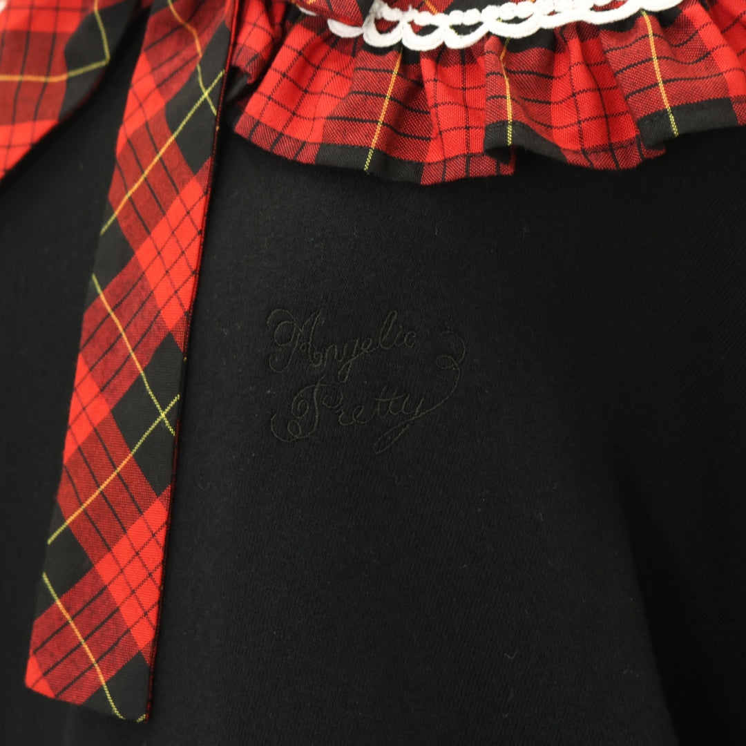 USED】タータンチェックレッスン付け襟プルオーバー | Angelic Pretty