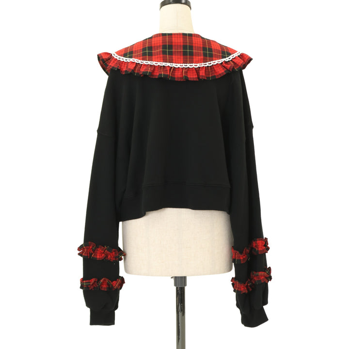 USED】タータンチェックレッスン付け襟プルオーバー | Angelic Pretty