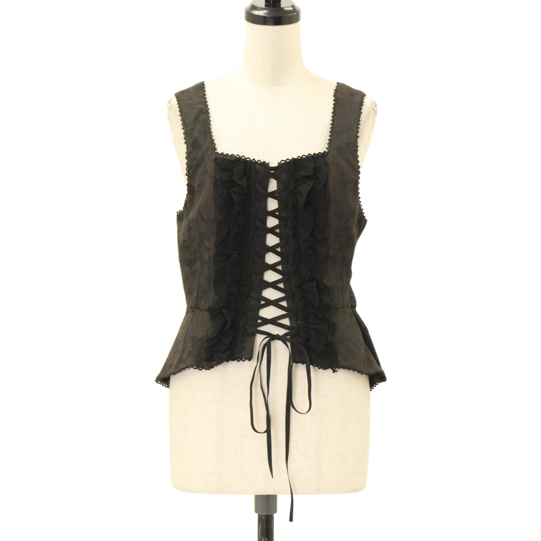 USED】【Mサイズ】ジャガードビスチェ | BLACK PEACE NOW Wunderwelt