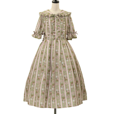 USED】【axes femme kawaii/Mサイズ】Rosy Bear柄ワンピース