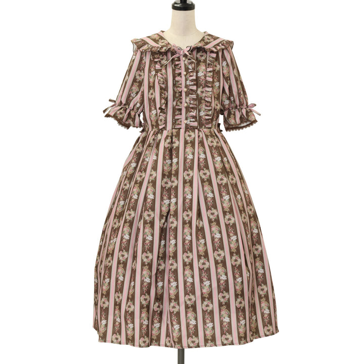 USED】【axes femme kawaii/Mサイズ】Rosy Bear柄ワンピース