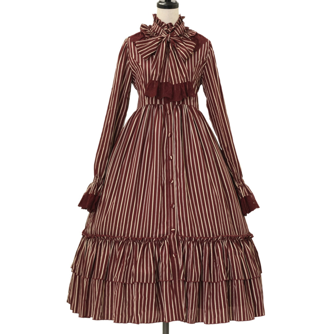 USED】Classical Dot Stripe Dress | ATELIER-PIERROT | ロリータ