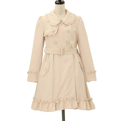 【新品未使用】EmilyTempleCute　イストワールコート　ヘリンボーン USED】【Mサイズ】トリプルリボンケープ | Emily Temple cute