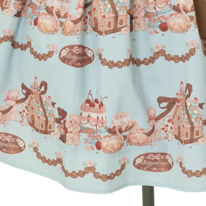 USED】【axes femme kawaii/Mサイズ】お菓子の家柄ジャンスカ