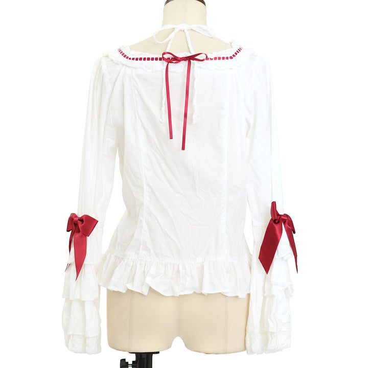 USED】Pure Pearl bouquetスクエアネック姫袖ブラウス | BABY, THE
