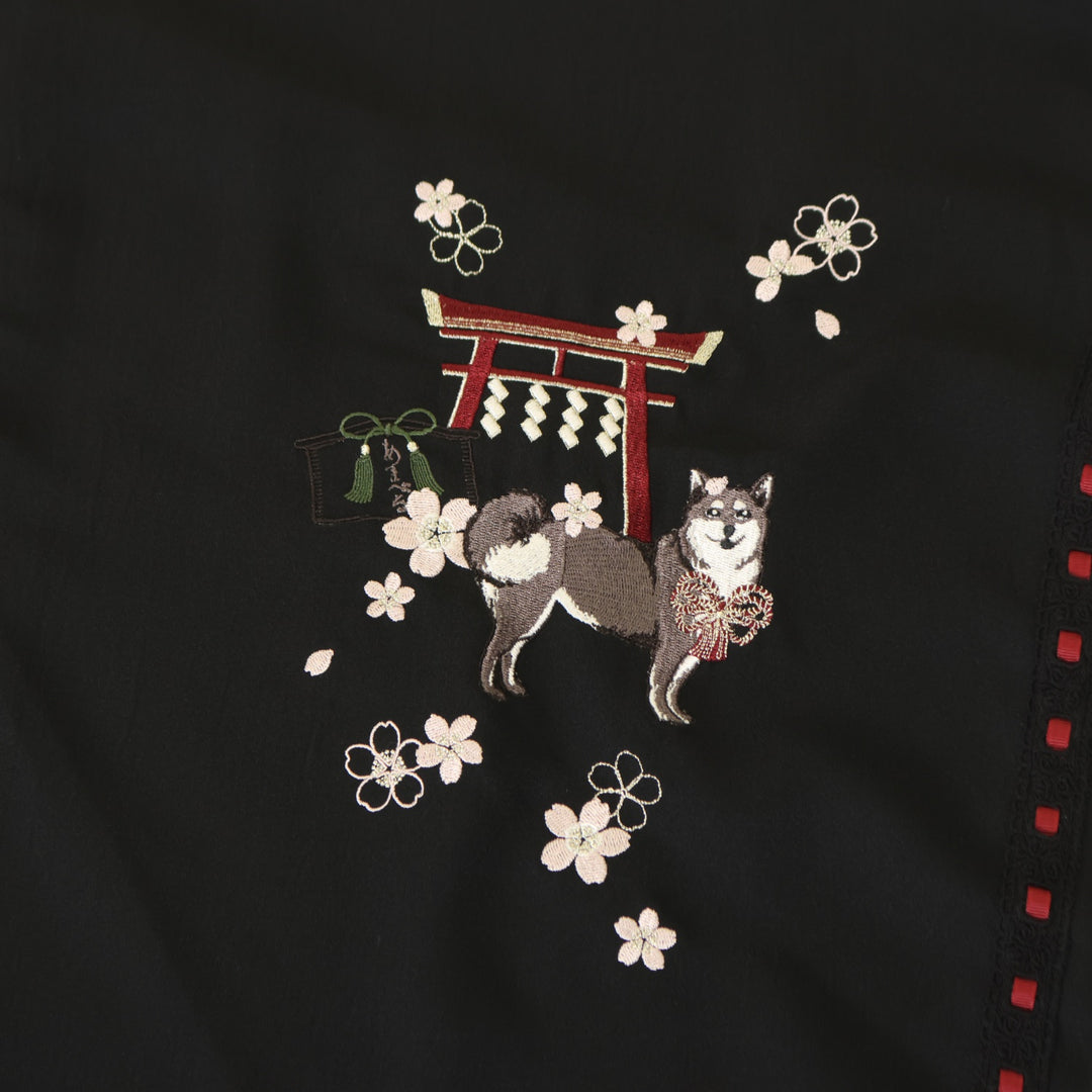 USED】柴犬神社の春詣 和風ブラウス | Amavel | ロリータ ゴスロリ