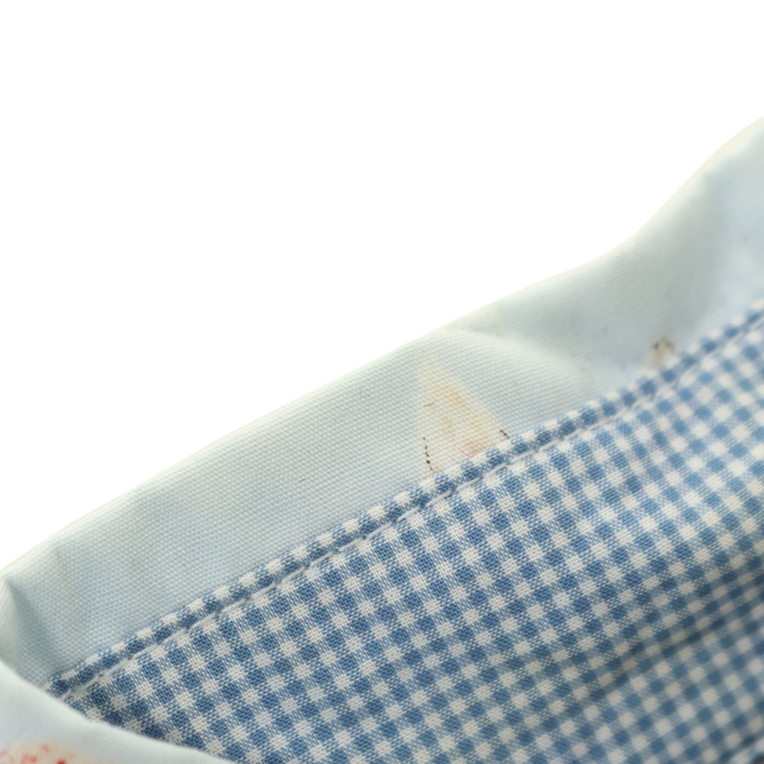 USED】【Karl Helmut】野いちごの森プリントパッチワークシャツ