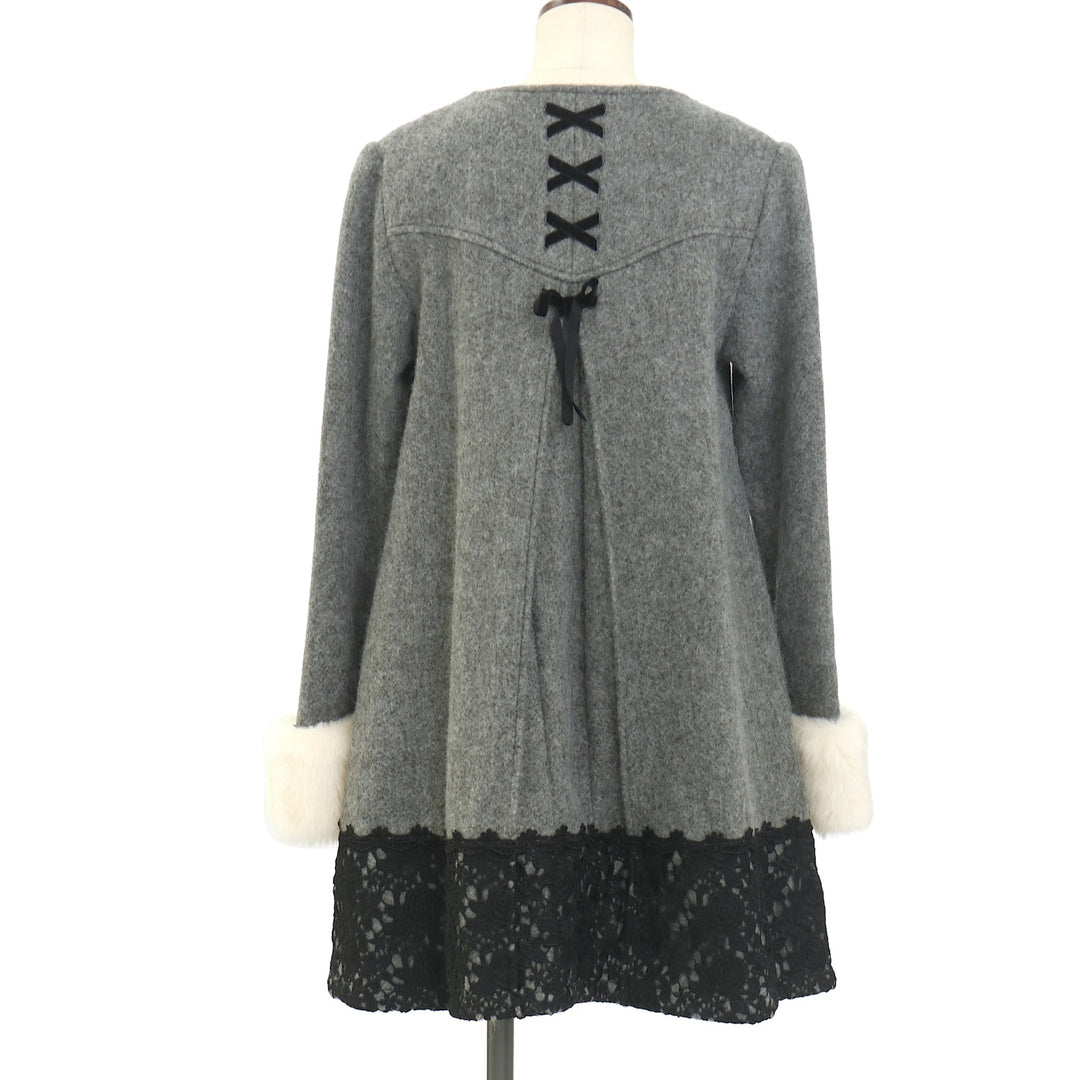 USED】【Mサイズ】レース切替BACKスピンドルコート | Ank Rouge