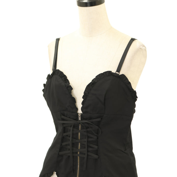 ⭐️ブラックピースナウ黒コルセット極美品⭐️ USED】【PEACE NOW/Mサイズ】編み上げビスチェ | BLACK PEACE NOW