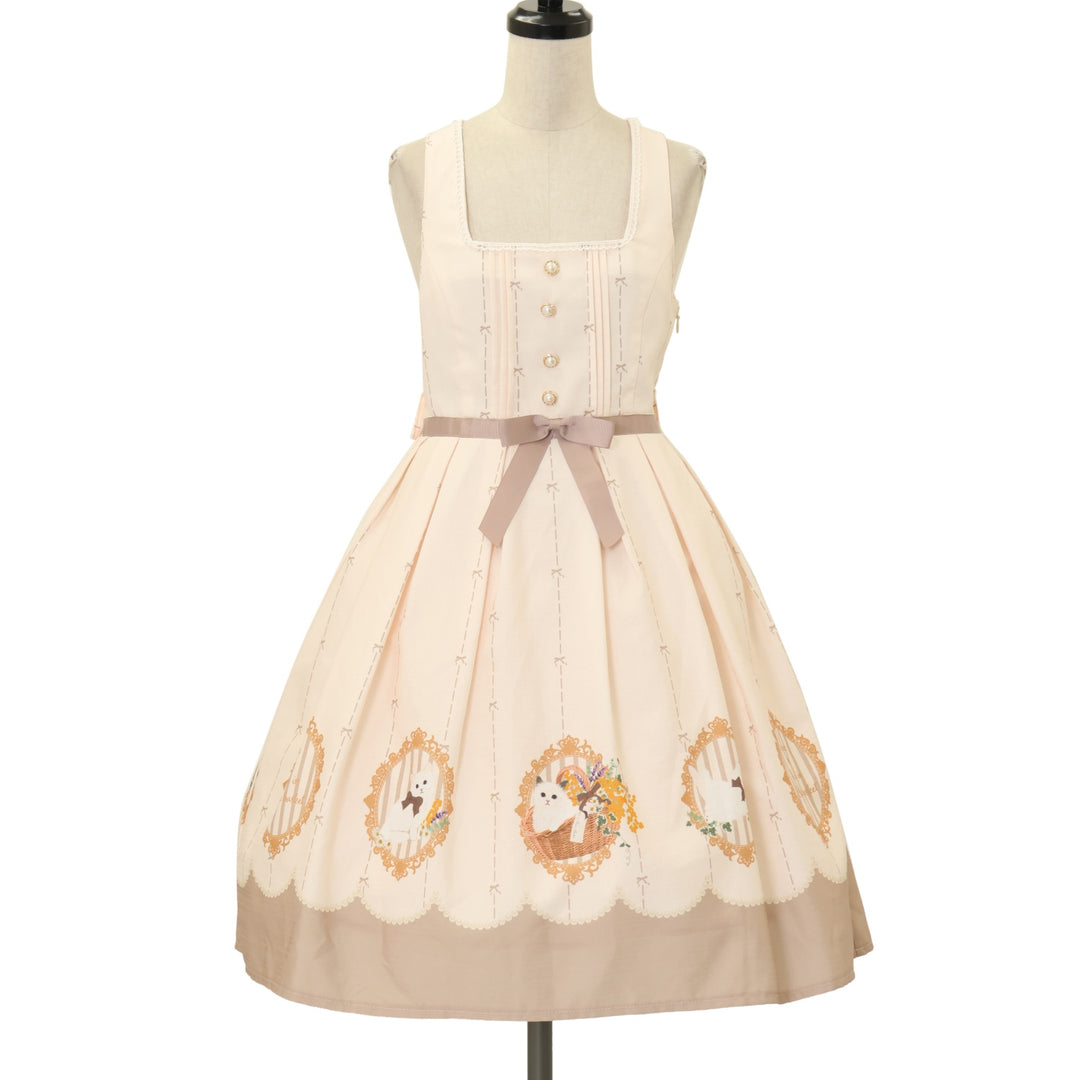 USED】Kitten in Flower Basketジャンパースカート | Amavel