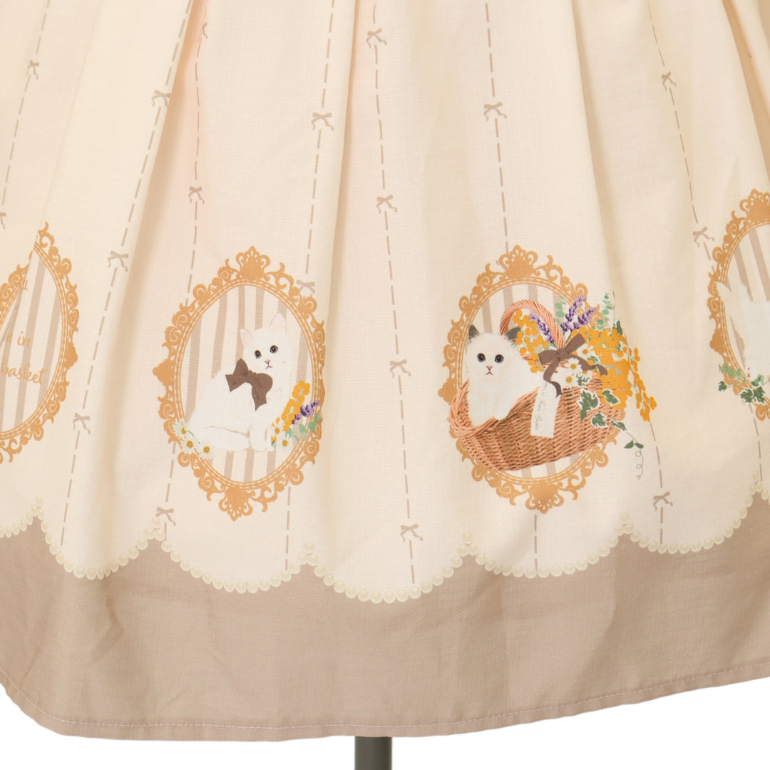 USED】Kitten in Flower Basketジャンパースカート | Amavel