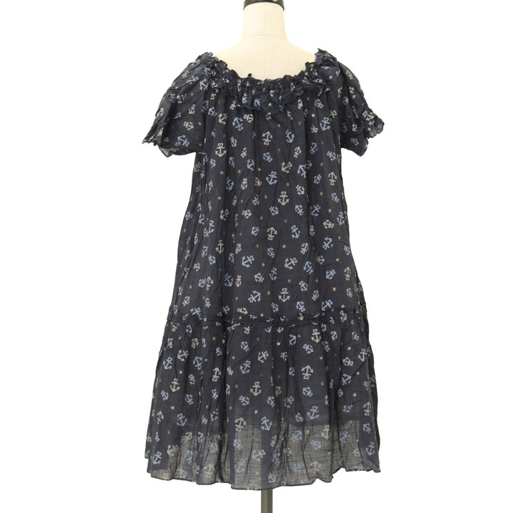 USED】【Mサイズ】ハートパイレーツプリントのスモックワンピース