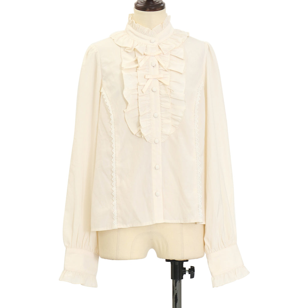 USED】【axes femme kawaii/Mサイズ】スタンドフリルブラウス