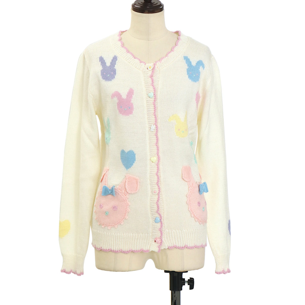 USED】編み込みカーディガン＜うさぎ＞ | Nile Perch Wunderwelt