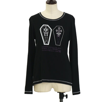 black peace now tシャツ archive USED】【PEACE NOW/Mサイズ】コフィンプリントTシャツ | BLACK PEACE