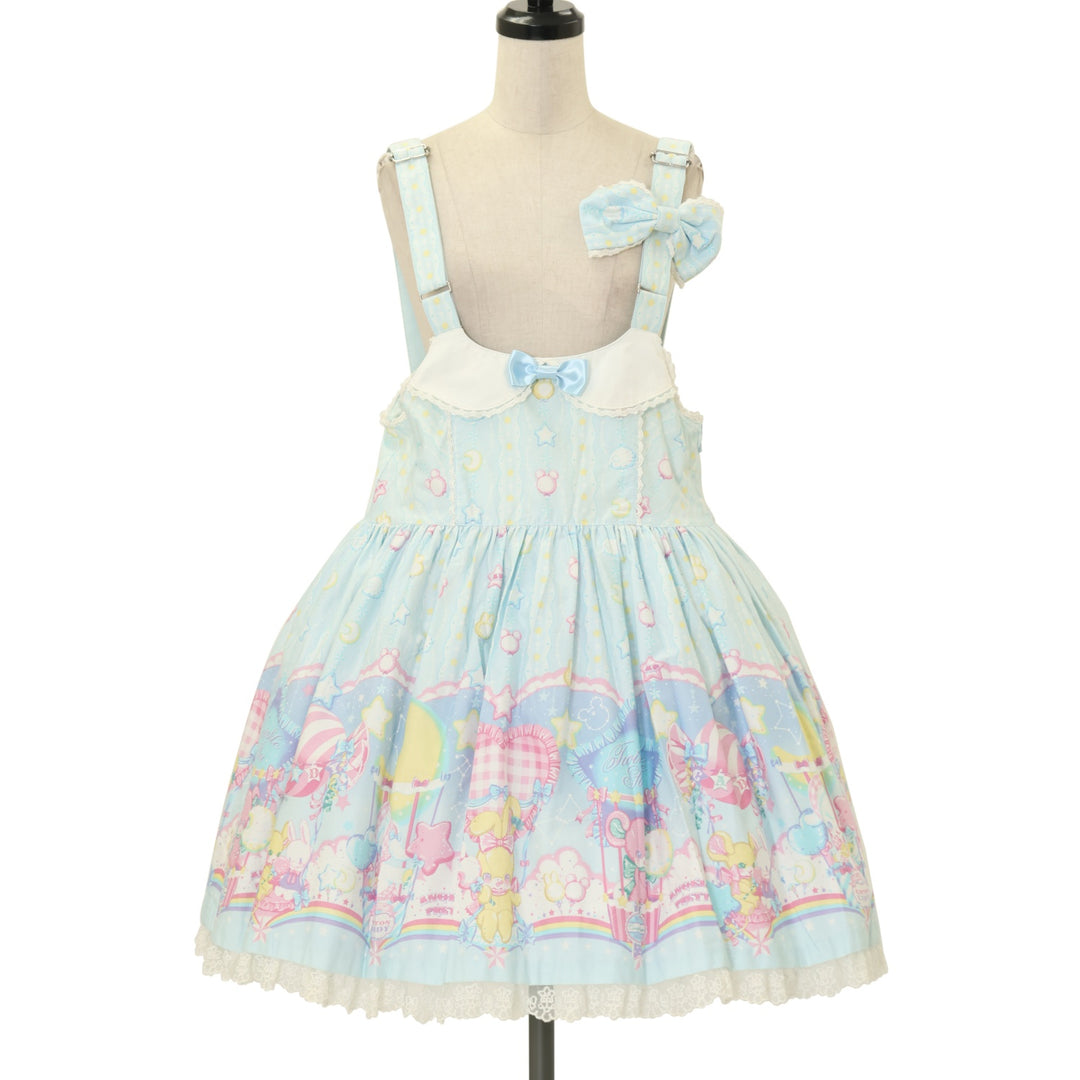 USED】Cotton Candy Shop サロペット+バレッタセット | Angelic Pretty