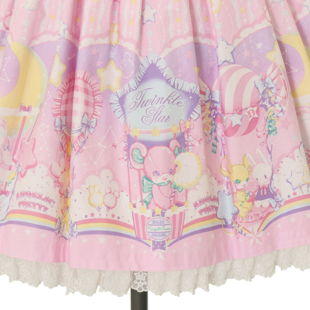 USED】Cotton Candy Shop サロペット+リボンバレッタセット | Angelic