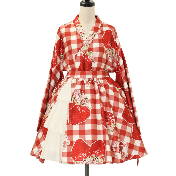 USED】【Mサイズ】いちご姫浴衣セット | To Alice | ロリータ ゴスロリ