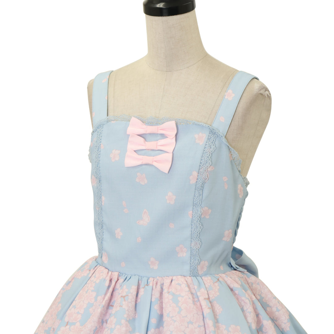 USED】【axes femme kawaii/Mサイズ】桜柄ジャンパースカート
