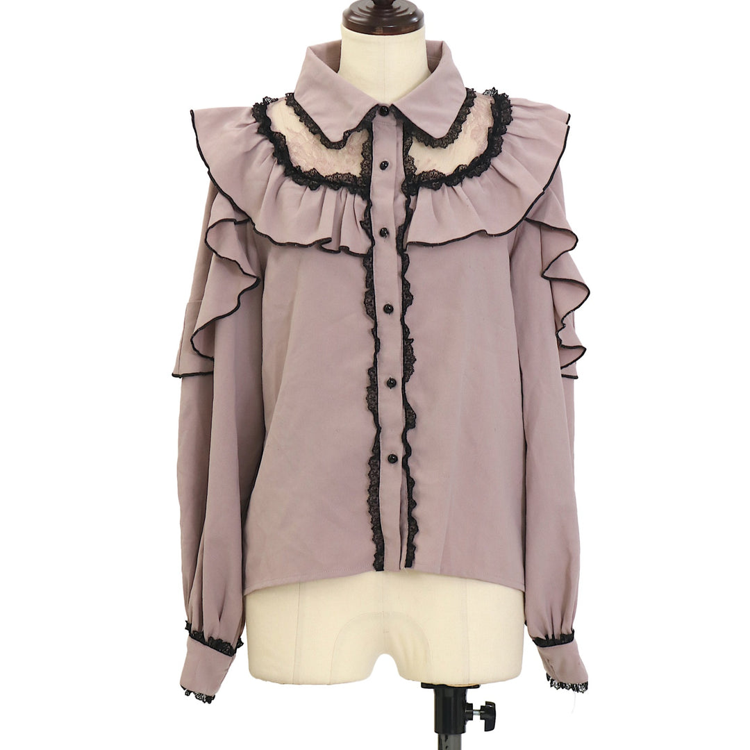 USED】スクエアラッフル切替ブラウス | ROJITA Wunderwelt Online Shop