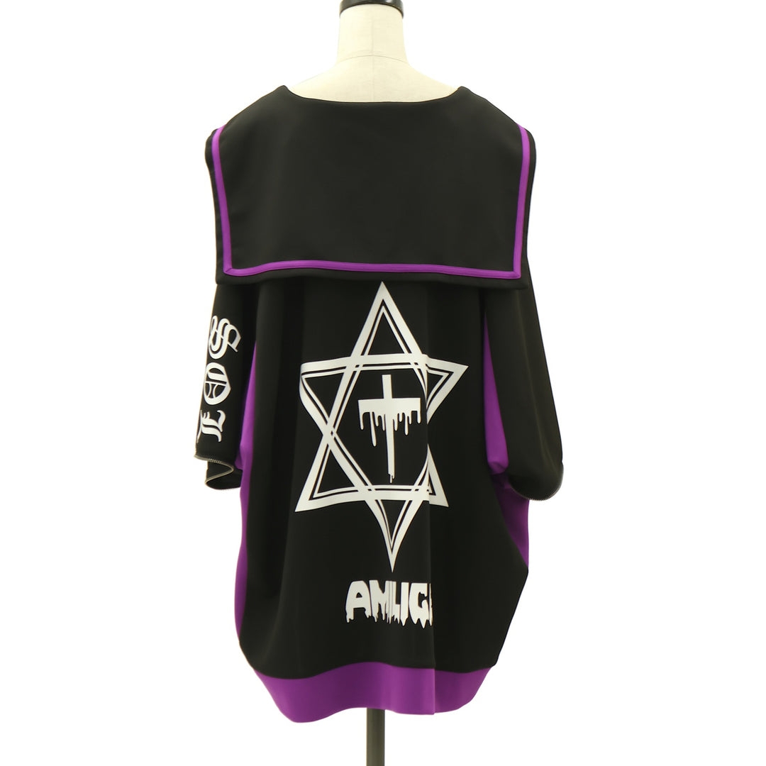 USED】【Amilige】ドルマンスリーブセーラーカラープルオーバー