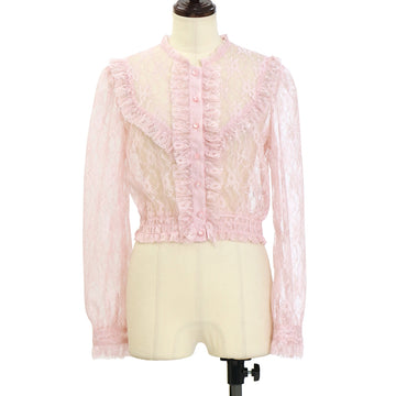 USED】La Patisserie～Mon peche mignon～ブラウス（ホワイト×ピンク