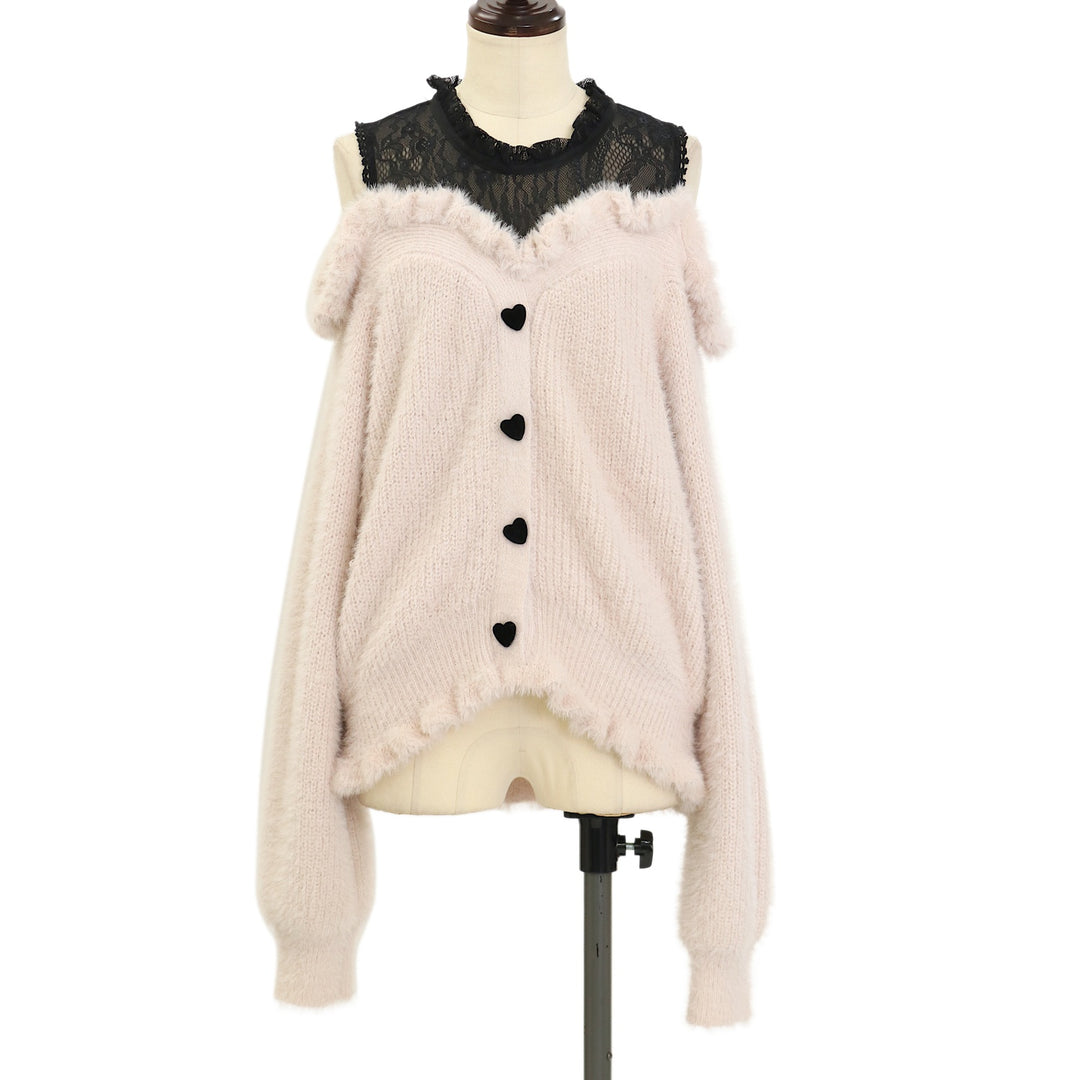 usato　うさと　タートル　ジレ USED】レイヤード風肩あきニット | LIZ LISA Wunderwelt Online Shop