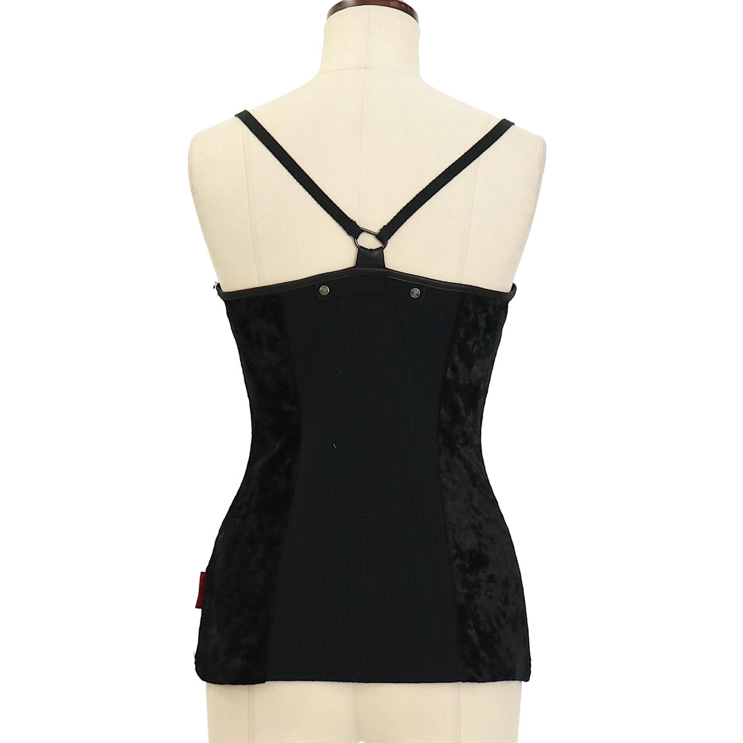 USED古着(ユーズドフルギ) no dress レースキャミ セットアップ USED】素材切替レースアップキャミソール | Ozz On Wunderwelt Online
