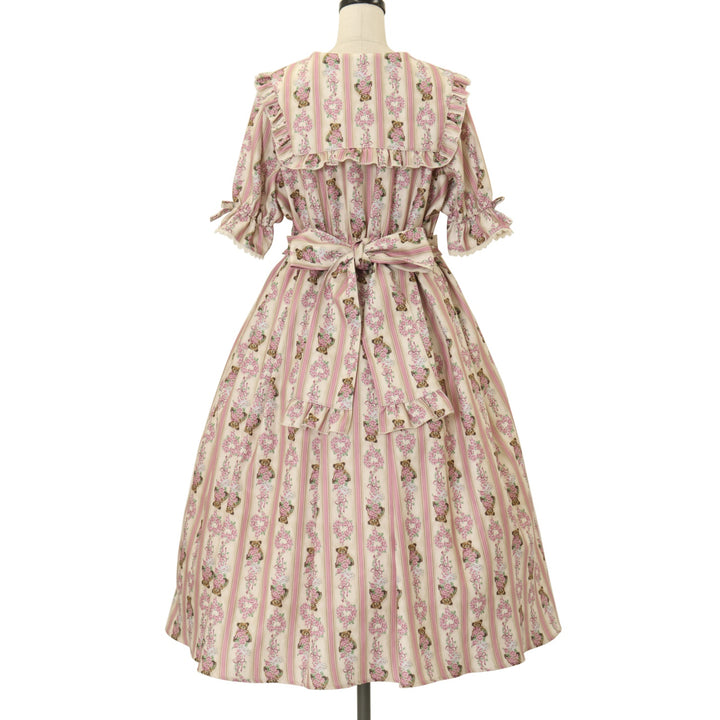 USED】【axes femme kawaii/Mサイズ】RosyBear柄ワンピース