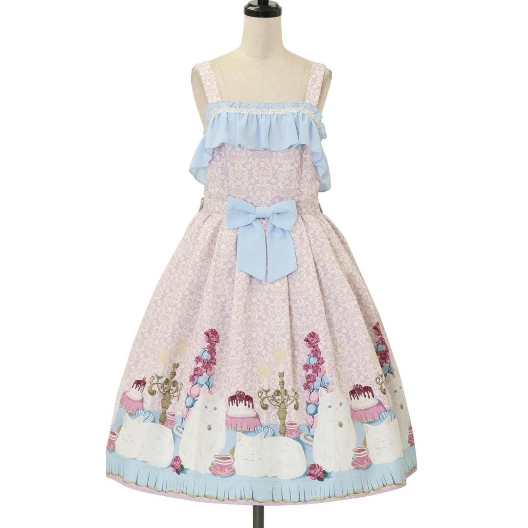 USED】【axes femme kawaii/Mサイズ】猫会ジャンスカ | Chalmiere