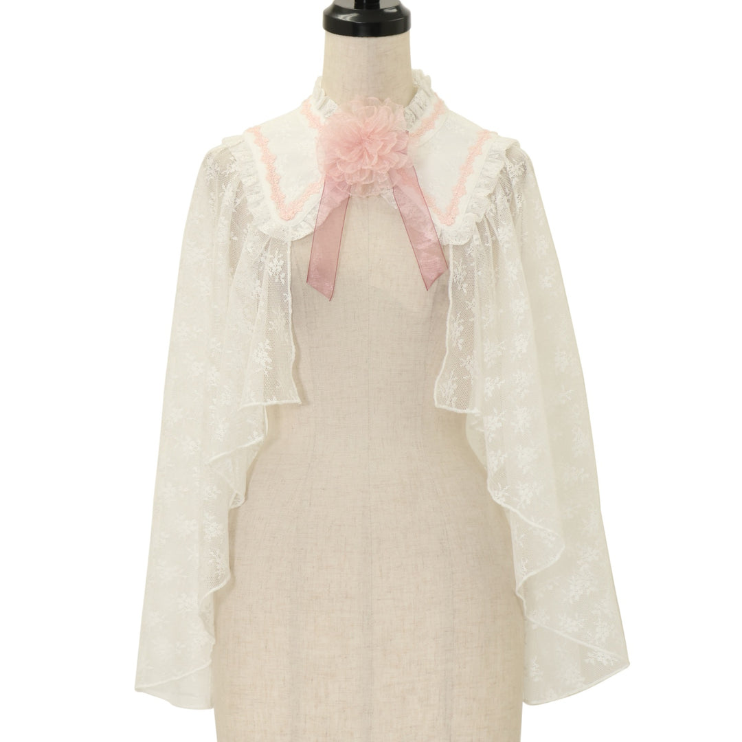 USED】【axes femme kawaii/Mサイズ】ブルーミングレースケープ