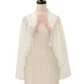 USED】【axes femme kawaii/Mサイズ】ブルーミングレースケープ