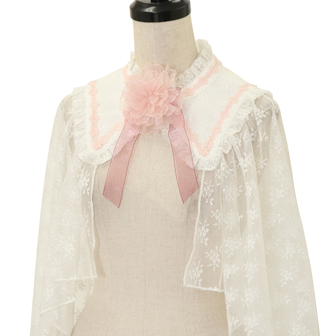 USED】【axes femme kawaii/Mサイズ】ブルーミングレースケープ