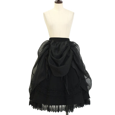 USED】ハイウエストバッスルロングスカート | Victorian Maiden