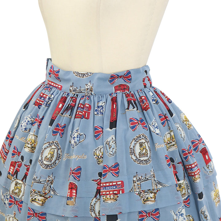 Jane Marpleおもちゃ柄ミニスカート USED】【Mサイズ】Londonプリントのミニスカート | Jane Marple