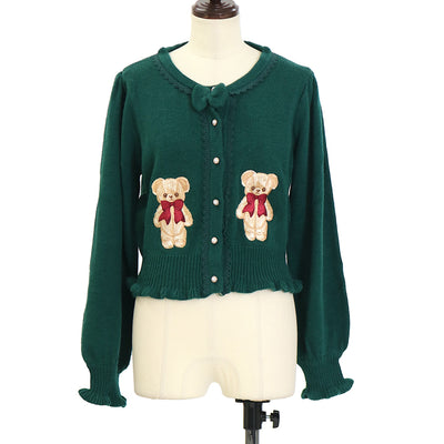 USED】ドットリボンカーディガン| Emily Temple cute Wunderwelt