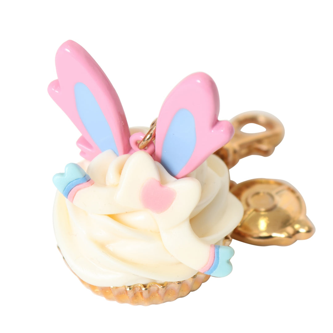 Q-pot×ポケモン ニンフィアカップケーキ バッグチャーム USED】【ポケモンセンター×Q-pot.】 カップケーキ バッグチャーム