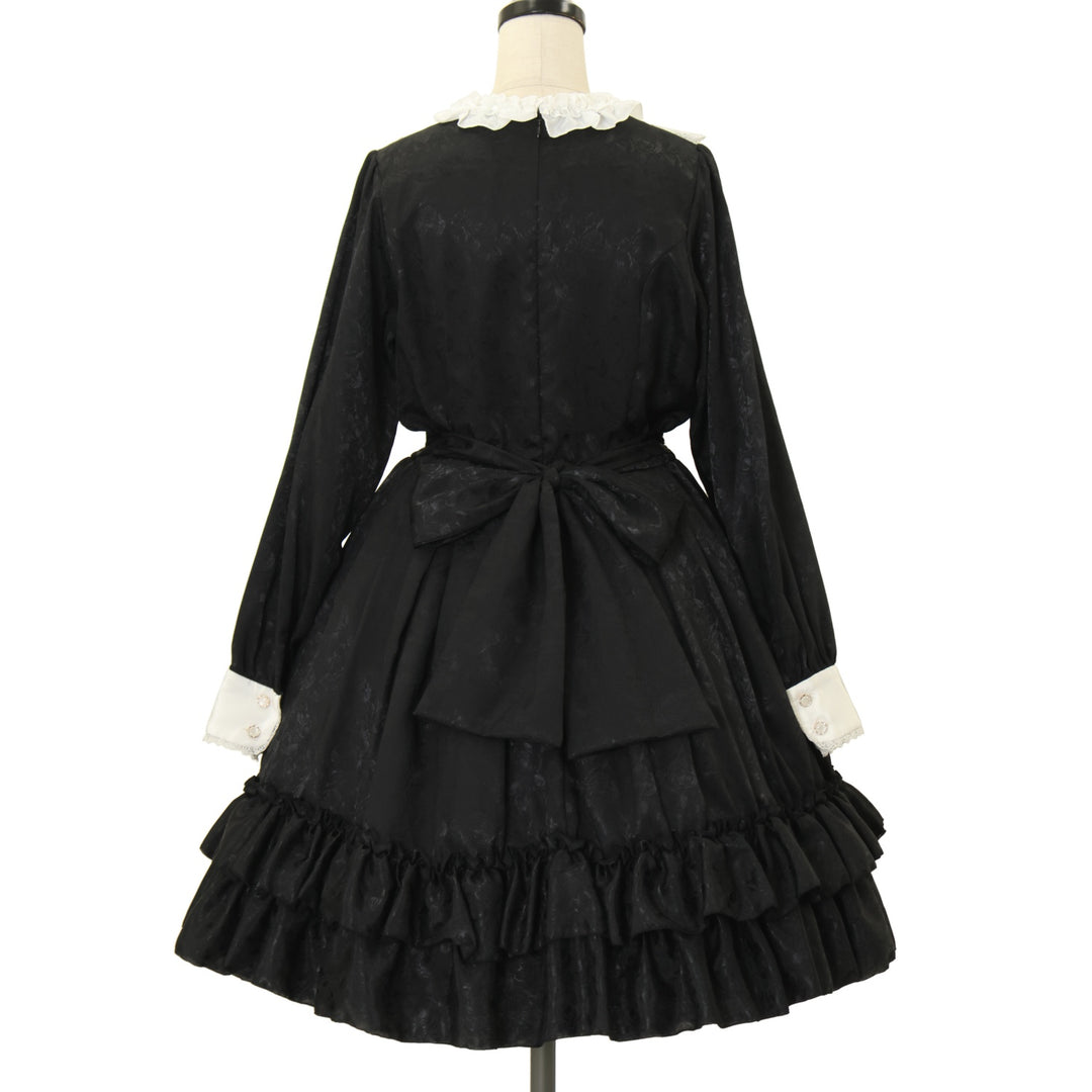 USED】ローズジャガードワンピース(長袖) | Pina sweetcollection