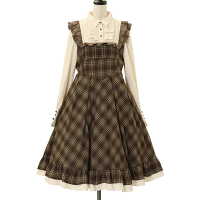 axesfemmeチェックワンピース ロリータ 姫ギャル Y2K ゴスロリ USED】【axes femme kawaii/Mサイズ】タータンチェックワンピース