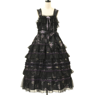 USED】リボンシャーリングジャンパースカート | Angelic Pretty