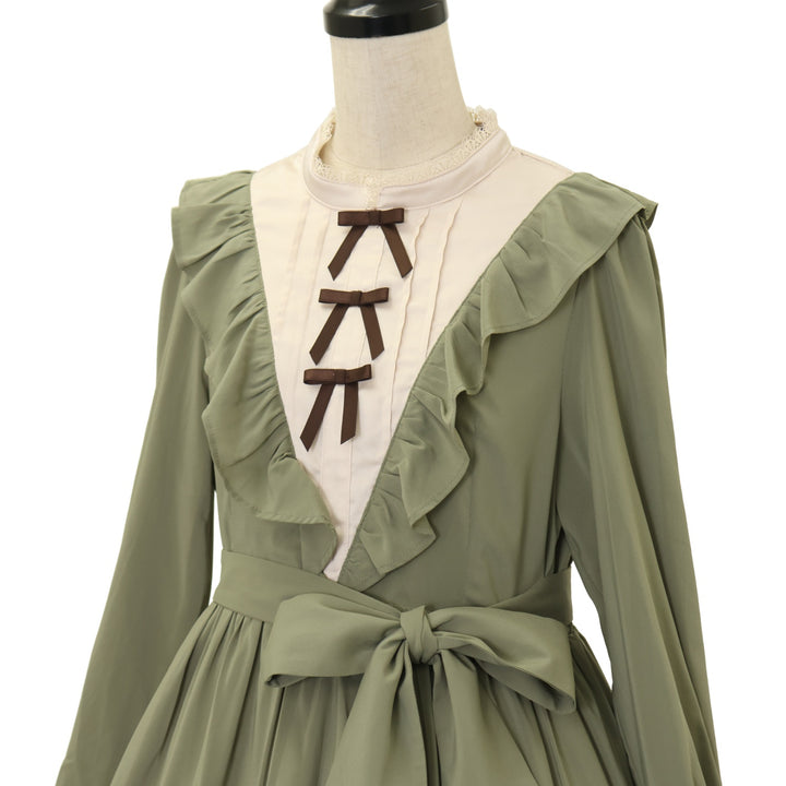 USED】【axes femme kawaii/Mサイズ】クラシカルフリルロングワンピ