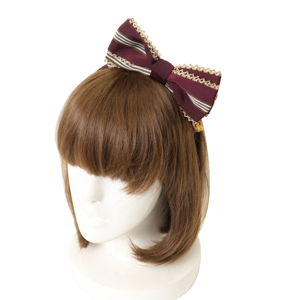 キュートエールカチューシャ USED】ストライプアシンメトリーカチューシャ | Angelic Pretty