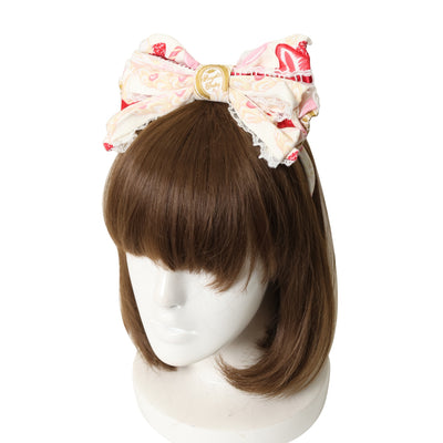 USED】ローズジャガードパールリボンカチューシャ | Angelic Pretty
