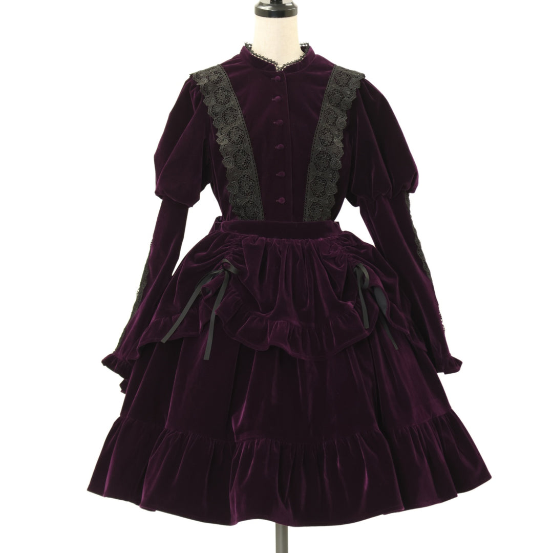 USED】【axes femme kawaii/Mサイズ】ベルベットドールワンピース