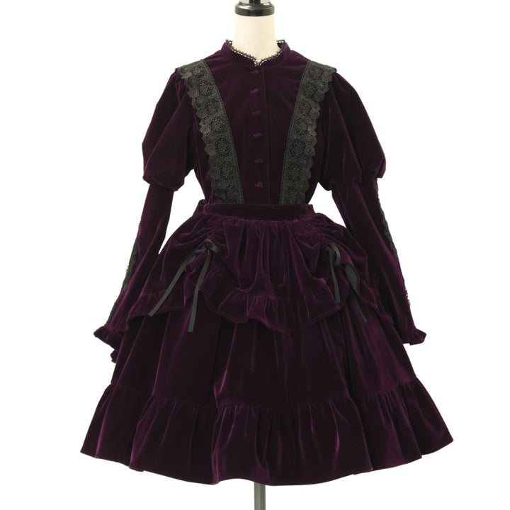 USED】【axes femme kawaii/Mサイズ】ベルベットドールワンピース