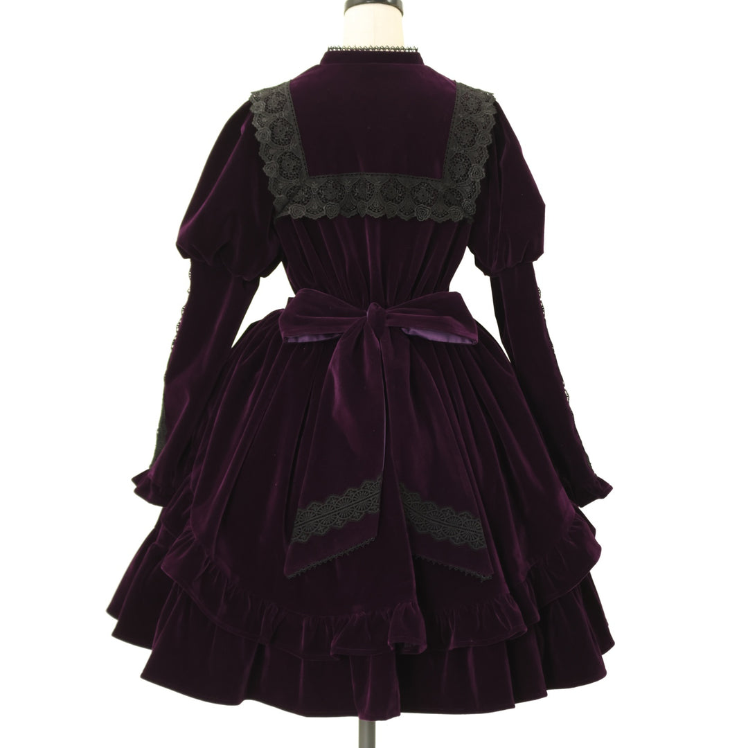 USED】【axes femme kawaii/Mサイズ】ベルベットドールワンピース