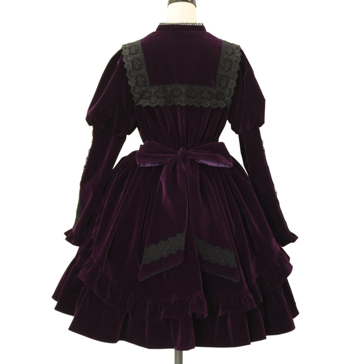 USED】【axes femme kawaii/Mサイズ】ベルベットドールワンピース